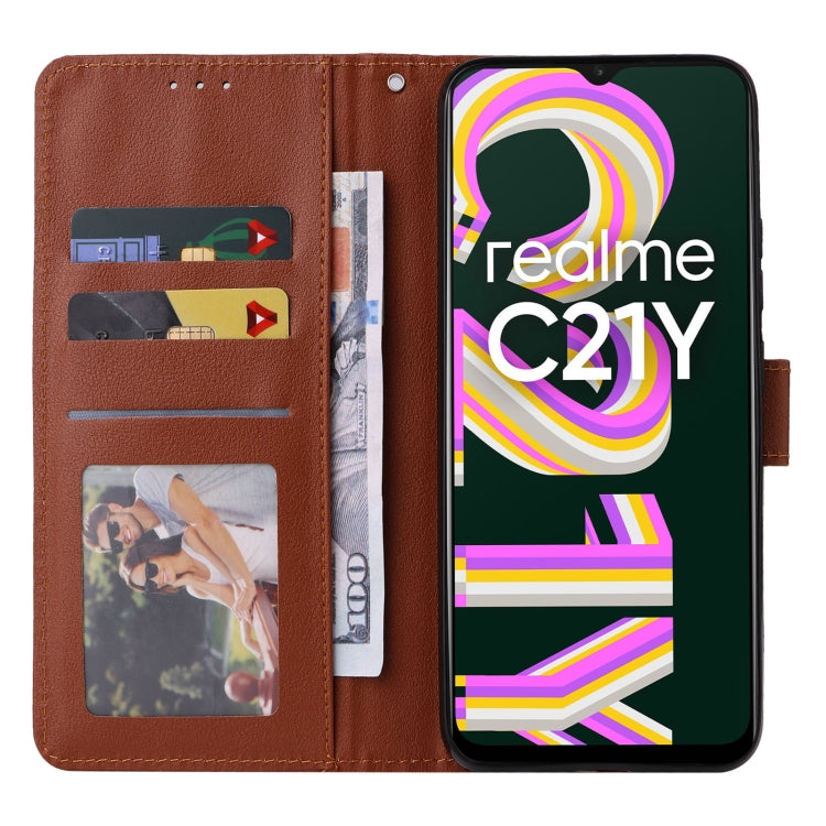 For Realme C21Y / C25Y Multifunctional Horizontal Flip Leather Case with Three Card Slot