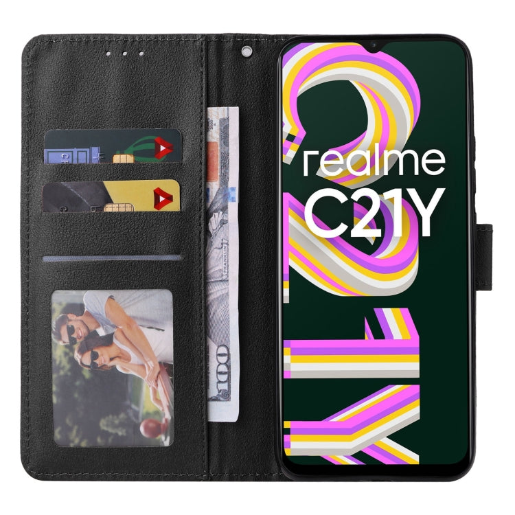 For Realme C21Y / C25Y Multifunctional Horizontal Flip Leather Case with Three Card Slot