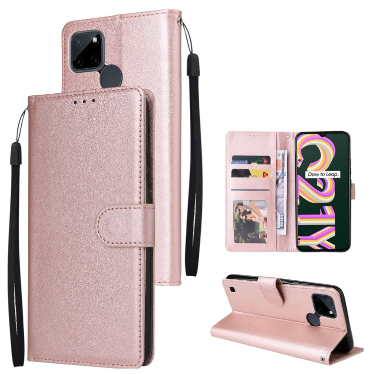 For Realme C21Y / C25Y Multifunctional Horizontal Flip Leather Case with Three Card Slot