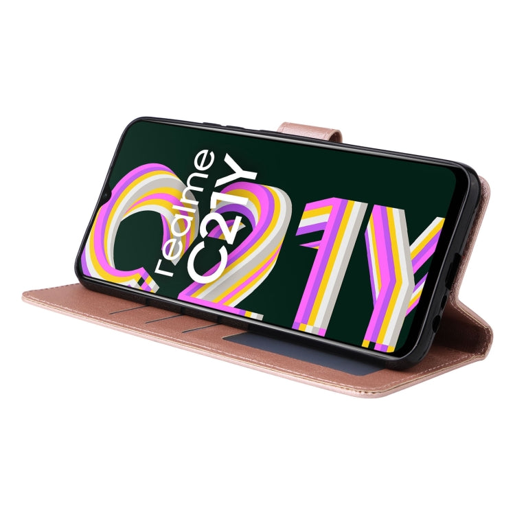 For Realme C21Y / C25Y Multifunctional Horizontal Flip Leather Case with Three Card Slot