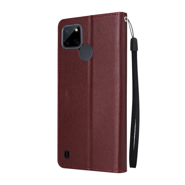 For Realme C21Y / C25Y Multifunctional Horizontal Flip Leather Case with Three Card Slot