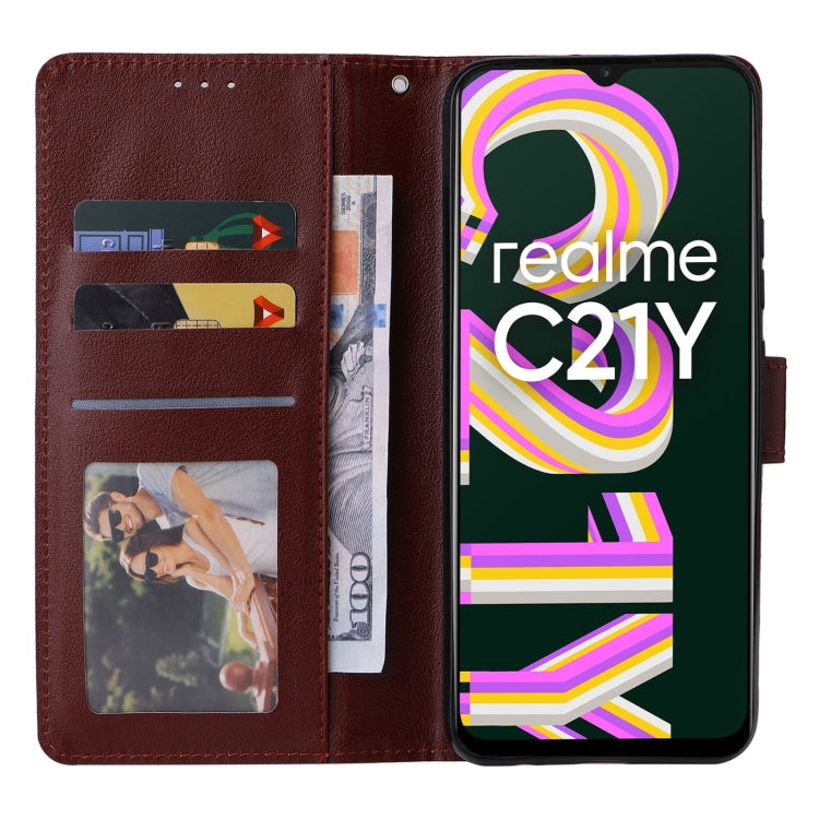 For Realme C21Y / C25Y Multifunctional Horizontal Flip Leather Case with Three Card Slot