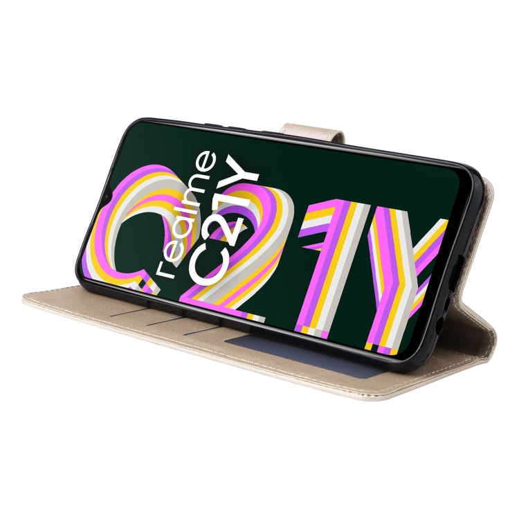 For Realme C21Y / C25Y Multifunctional Horizontal Flip Leather Case with Three Card Slot