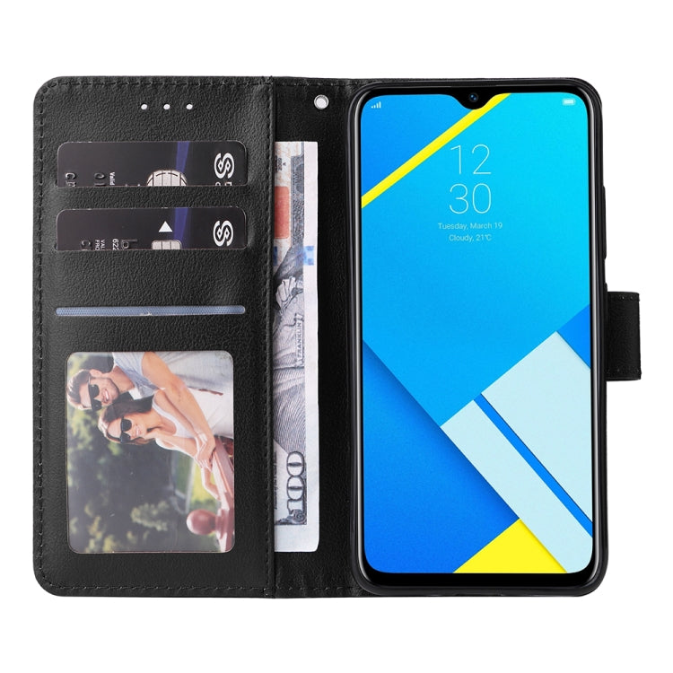 For Realme C2 Multifunctional Horizontal Flip Leather Case with Three Card Slot