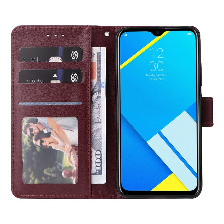 For Realme C2 Multifunctional Horizontal Flip Leather Case with Three Card Slot