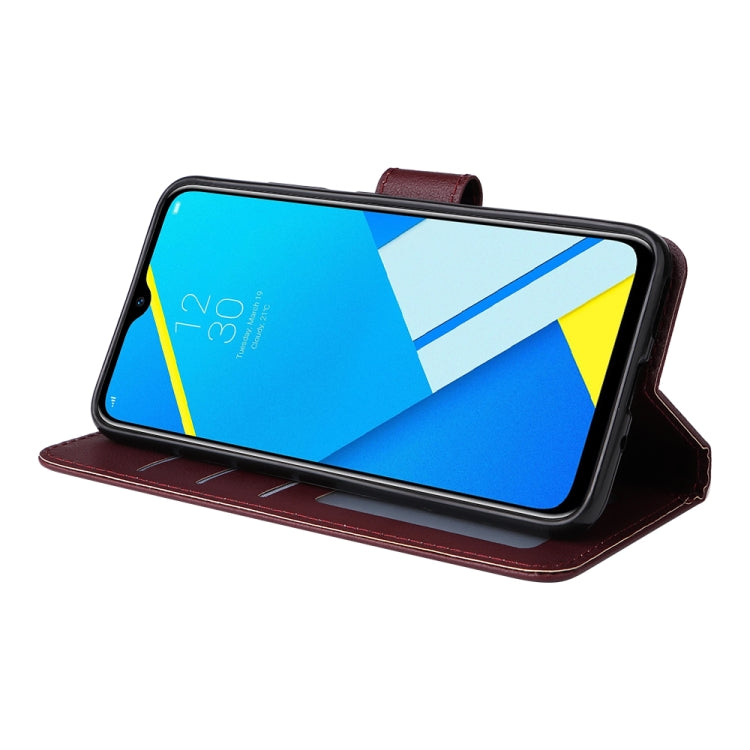 For Realme C2 Multifunctional Horizontal Flip Leather Case with Three Card Slot