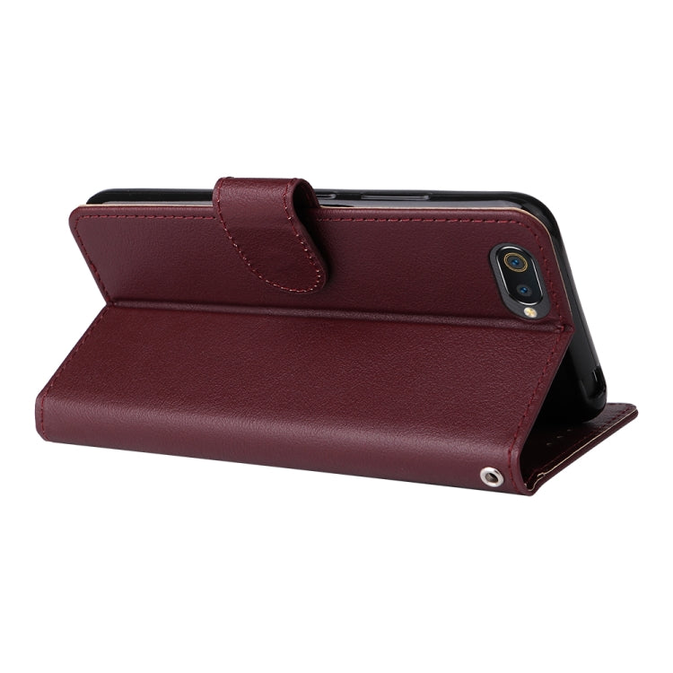 For Realme C2 Multifunctional Horizontal Flip Leather Case with Three Card Slot