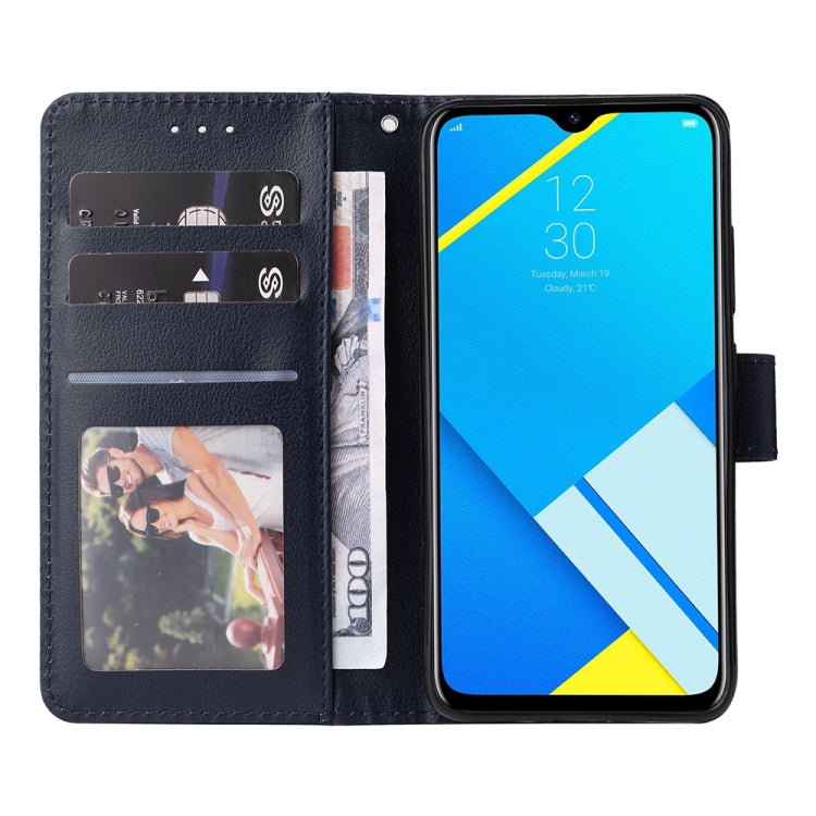 For Realme C2 Multifunctional Horizontal Flip Leather Case with Three Card Slot