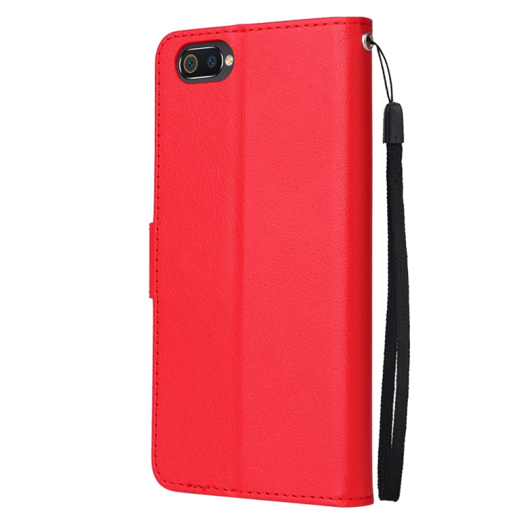 For Realme C2 Multifunctional Horizontal Flip Leather Case with Three Card Slot