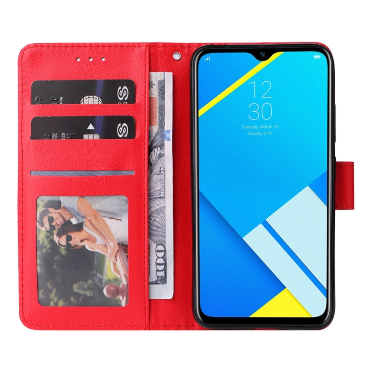 For Realme C2 Multifunctional Horizontal Flip Leather Case with Three Card Slot