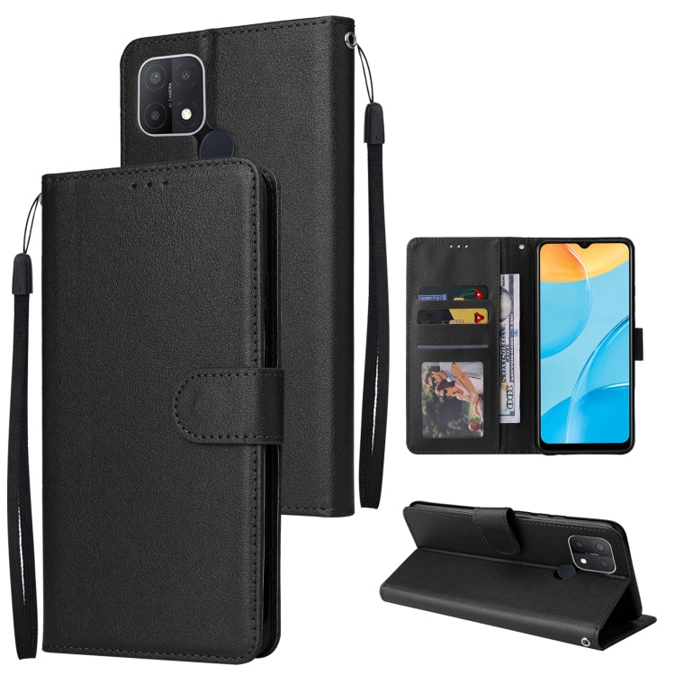 For OPPO A15 / A15s / A35 Multifunctional Horizontal Flip Leather Case with Three Card Slot