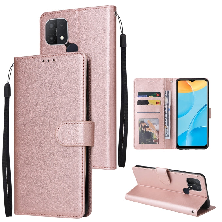 For OPPO A15 / A15s / A35 Multifunctional Horizontal Flip Leather Case with Three Card Slot