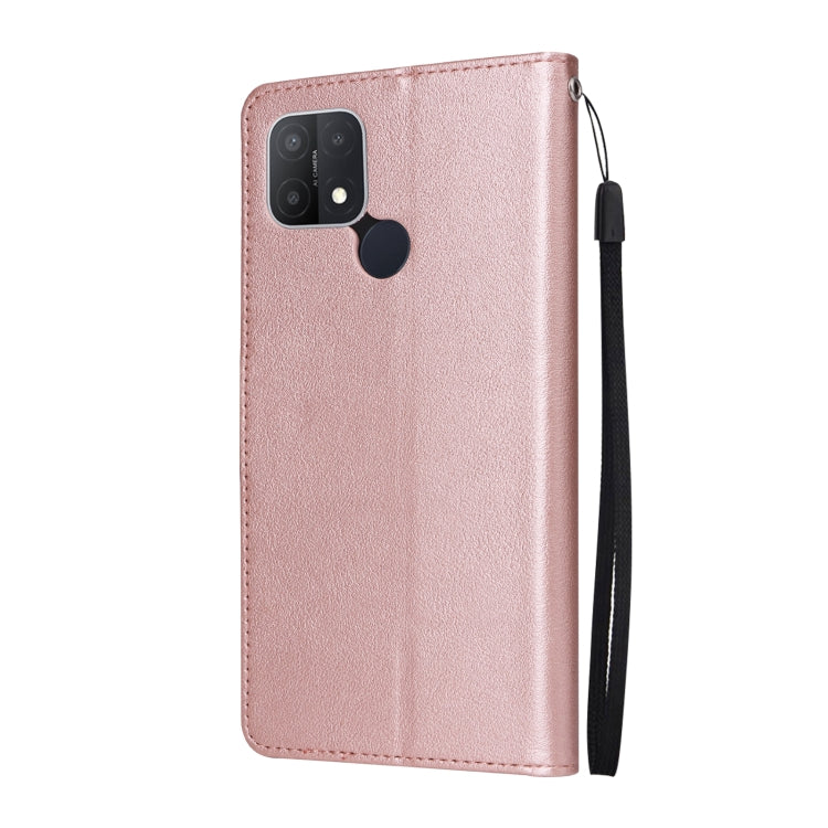 For OPPO A15 / A15s / A35 Multifunctional Horizontal Flip Leather Case with Three Card Slot