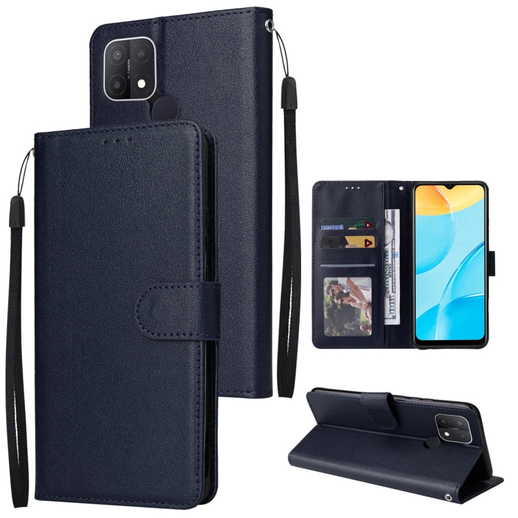 For OPPO A15 / A15s / A35 Multifunctional Horizontal Flip Leather Case with Three Card Slot