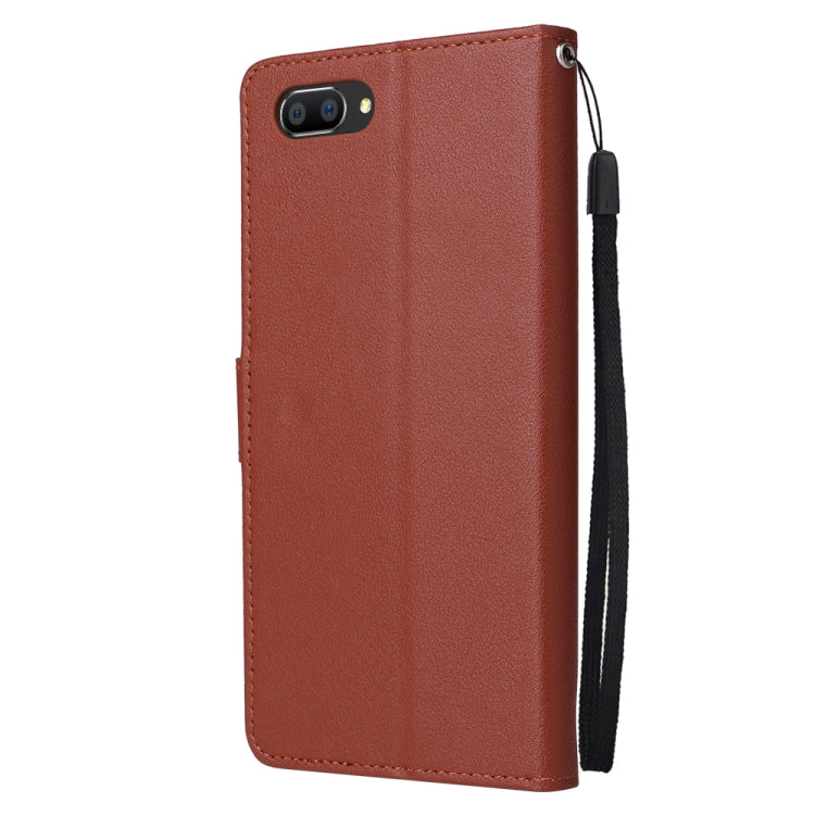For OPPO A5 / A3s / A12e / C1 Multifunctional Horizontal Flip Leather Case with Three Card Slot