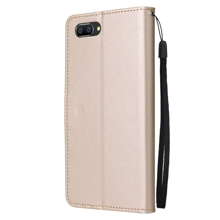 For OPPO A5 / A3s / A12e / C1 Multifunctional Horizontal Flip Leather Case with Three Card Slot