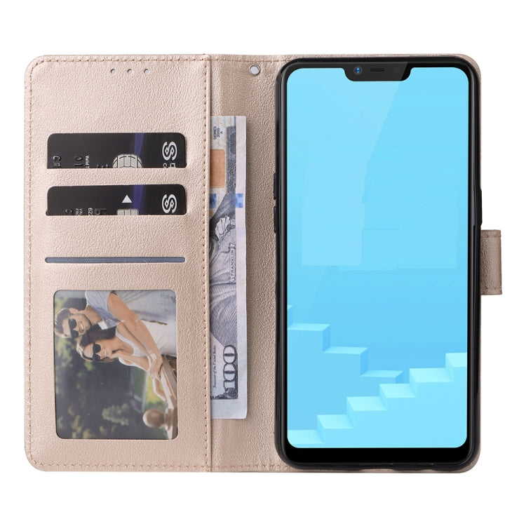 For OPPO A5 / A3s / A12e / C1 Multifunctional Horizontal Flip Leather Case with Three Card Slot