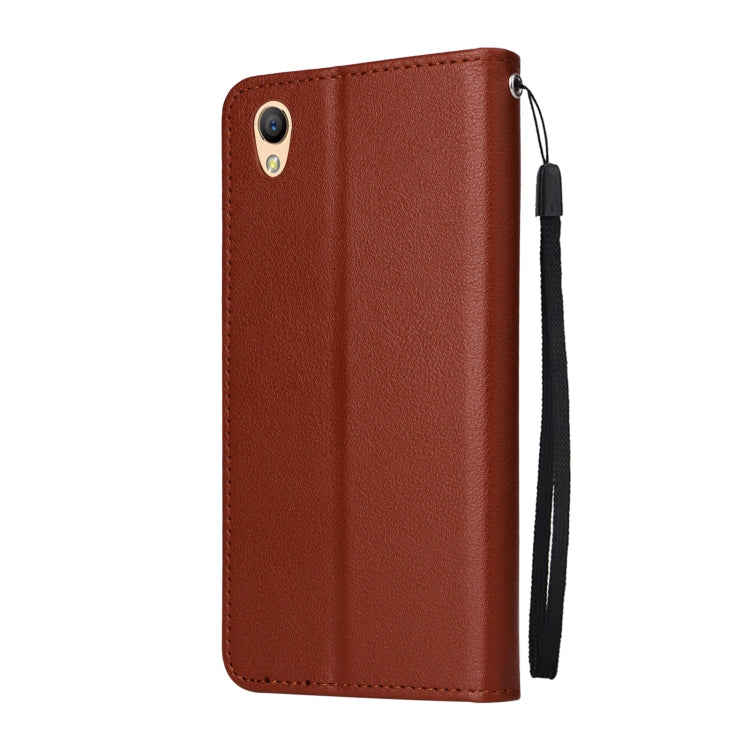 For OPPO A37 Multifunctional Horizontal Flip Leather Case with Three Card Slot