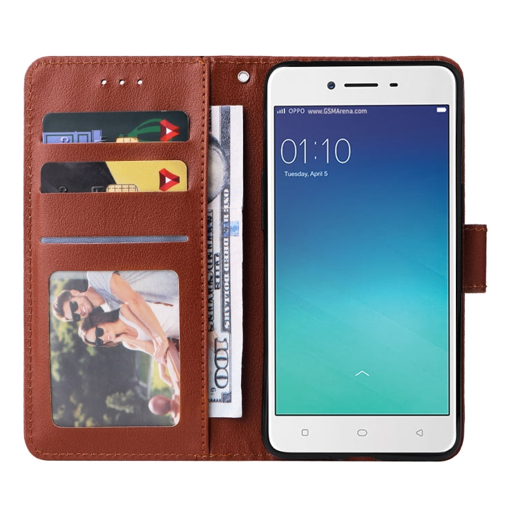 For OPPO A37 Multifunctional Horizontal Flip Leather Case with Three Card Slot