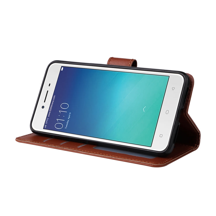 For OPPO A37 Multifunctional Horizontal Flip Leather Case with Three Card Slot