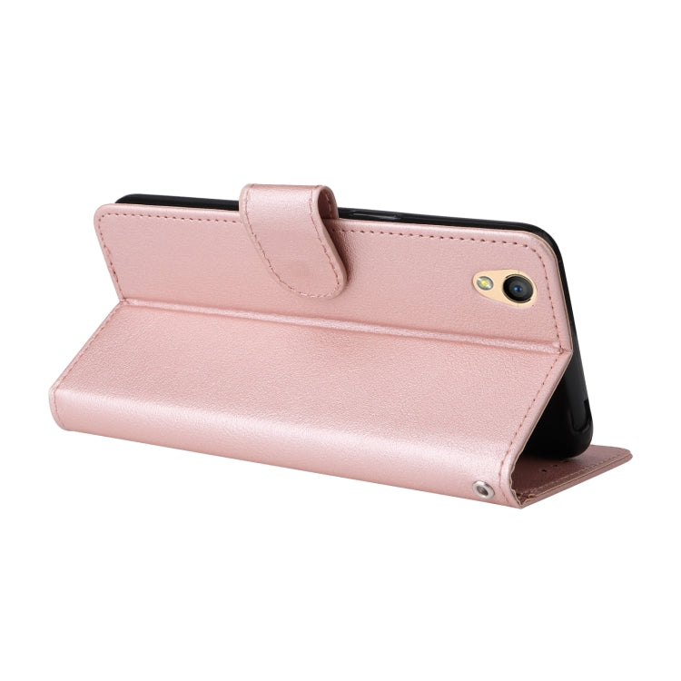 For OPPO A37 Multifunctional Horizontal Flip Leather Case with Three Card Slot