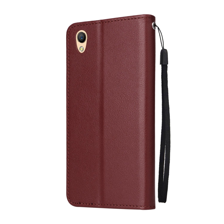 For OPPO A37 Multifunctional Horizontal Flip Leather Case with Three Card Slot