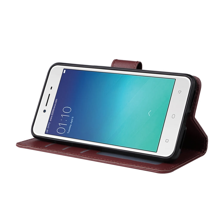 For OPPO A37 Multifunctional Horizontal Flip Leather Case with Three Card Slot