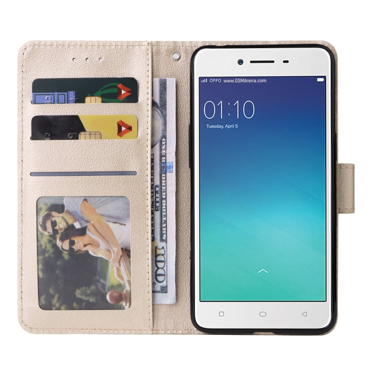 For OPPO A37 Multifunctional Horizontal Flip Leather Case with Three Card Slot