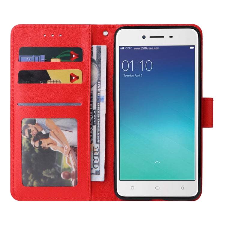 For OPPO A37 Multifunctional Horizontal Flip Leather Case with Three Card Slot