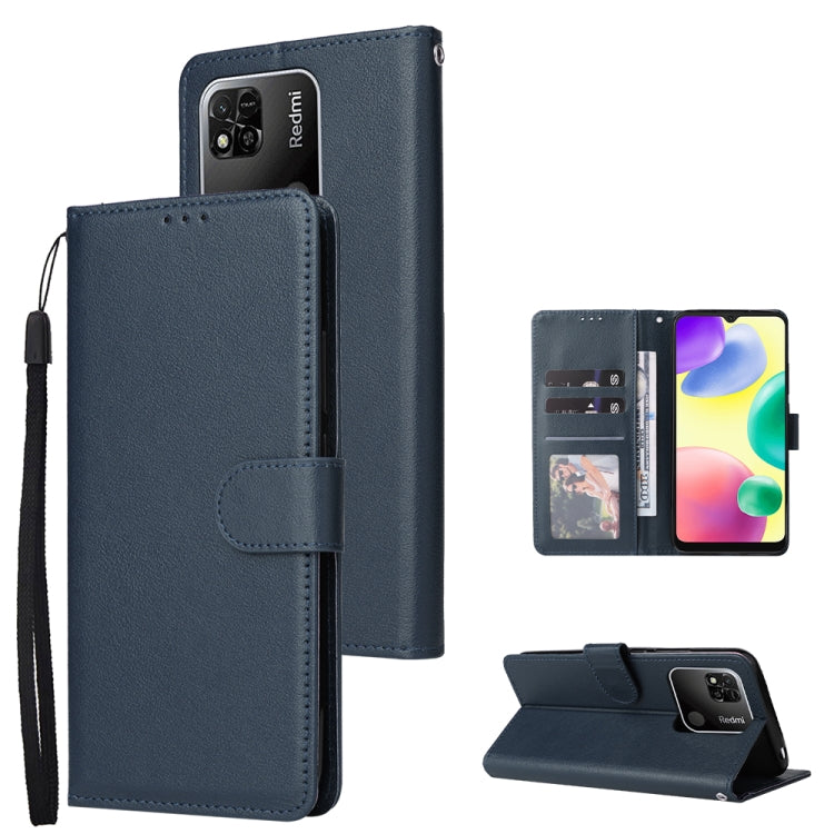 For Xiaomi Redmi 10C Multifunctional Horizontal Flip Leather Case with Three Card Slot