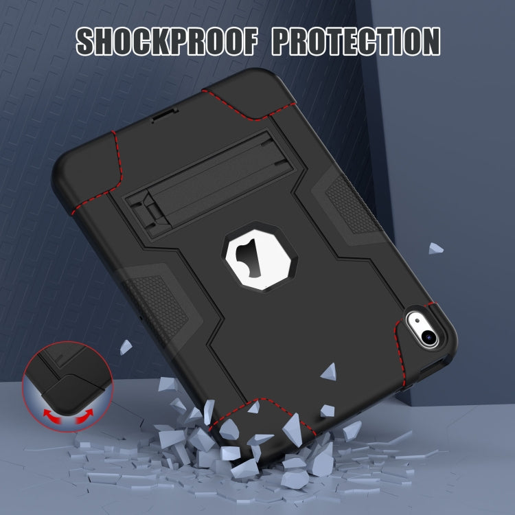 For iPad 10th Gen 10.9 2022 Contrast Color Silicone + PC Tablet Case with Holder