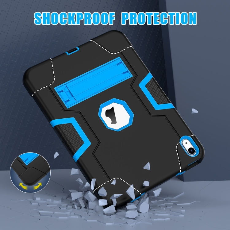 For iPad 10th Gen 10.9 2022 Contrast Color Silicone + PC Tablet Case with Holder