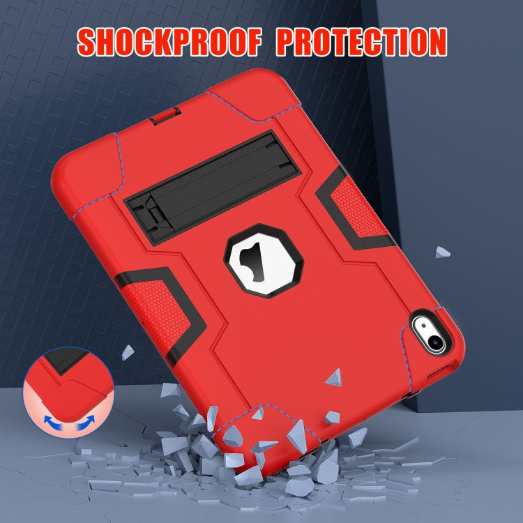 For iPad 10th Gen 10.9 2022 Contrast Color Silicone + PC Tablet Case with Holder