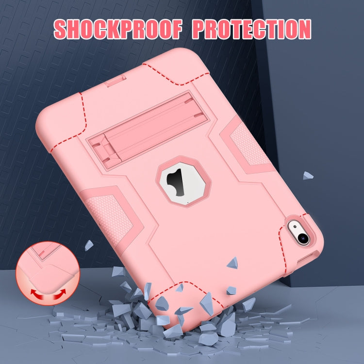 For iPad 10th Gen 10.9 2022 Contrast Color Silicone + PC Tablet Case with Holder