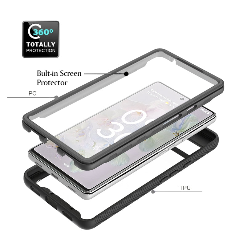 For Googel Pixel 6A Starry Sky Full Body Hybrid Shockproof Phone Case