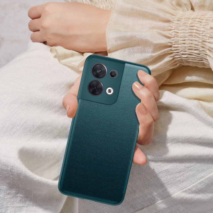 For OPPO Reno8 Magnetic Side Window View Flip Leather Phone Case