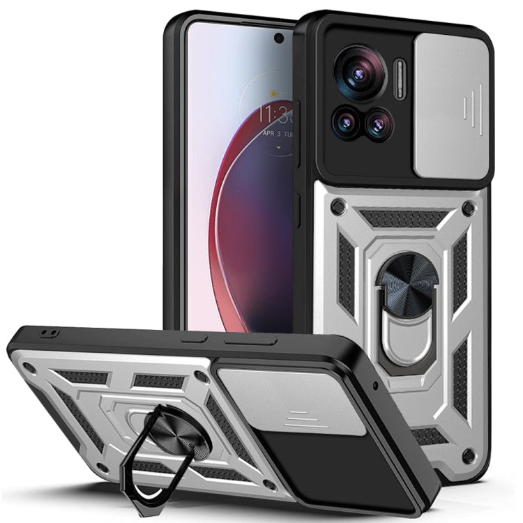 For Motorola Edge 30 Ultra Sliding Camera Cover Design TPU+PC Phone Case