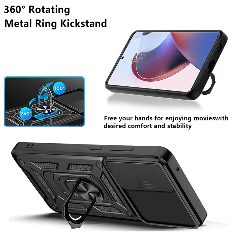 For Motorola Edge 30 Ultra Sliding Camera Cover Design TPU+PC Phone Case