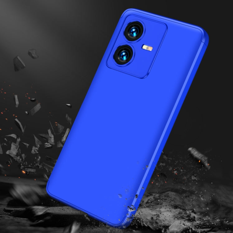 For vivo Y22 / Y22s GKK Three Stage Splicing Full Coverage PC Phone Case