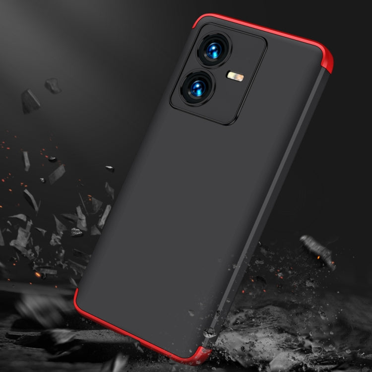 For vivo Y22 / Y22s GKK Three Stage Splicing Full Coverage PC Phone Case