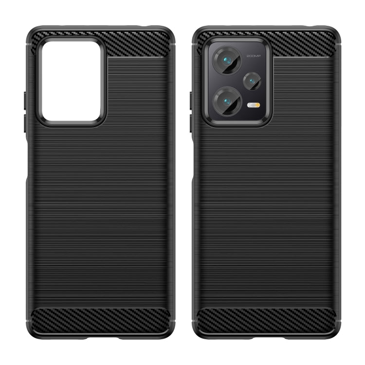 For Xiaomi Redmi Note 12 Explorer Brushed Texture Carbon Fiber TPU Case