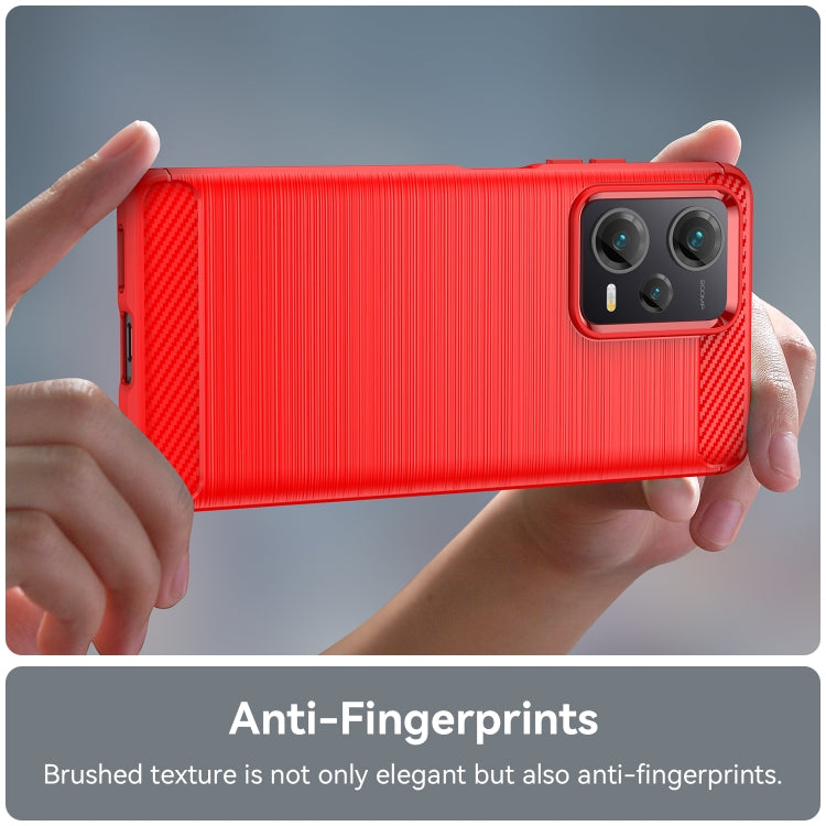 For Xiaomi Redmi Note 12 Explorer Brushed Texture Carbon Fiber TPU Case