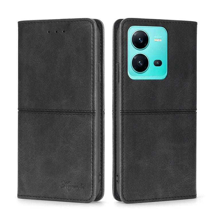 For vivo V25 5G/V25e 5G Cow Texture Magnetic Leather Phone Case