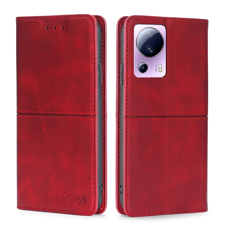 For Xiaomi Civi 2 5G Cow Texture Magnetic Leather Phone Case