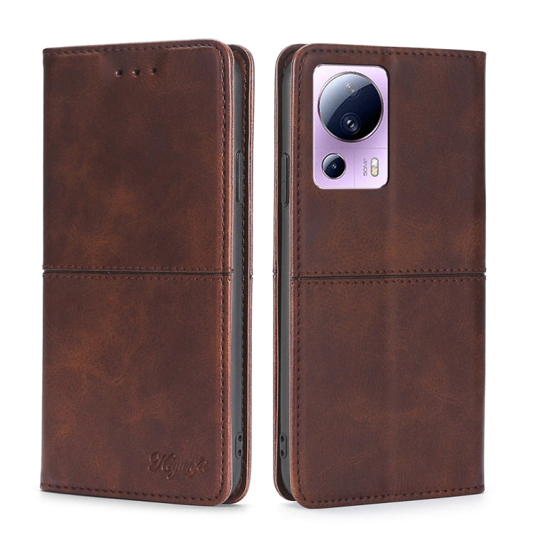 For Xiaomi Civi 2 5G Cow Texture Magnetic Leather Phone Case