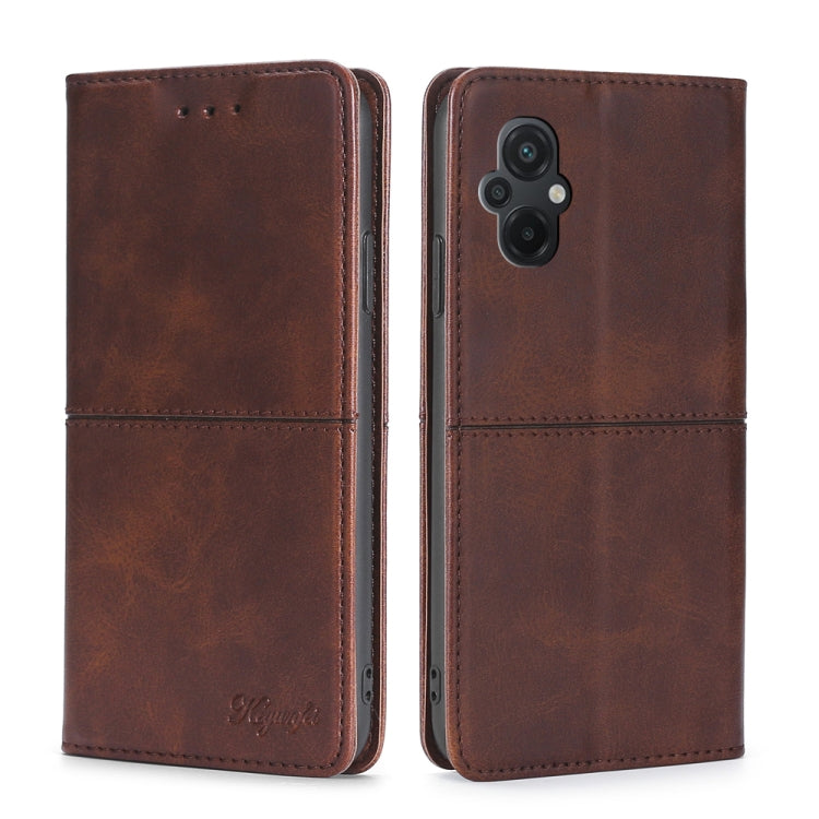 For Xiaomi Poco M5 4G Cow Texture Magnetic Leather Phone Case