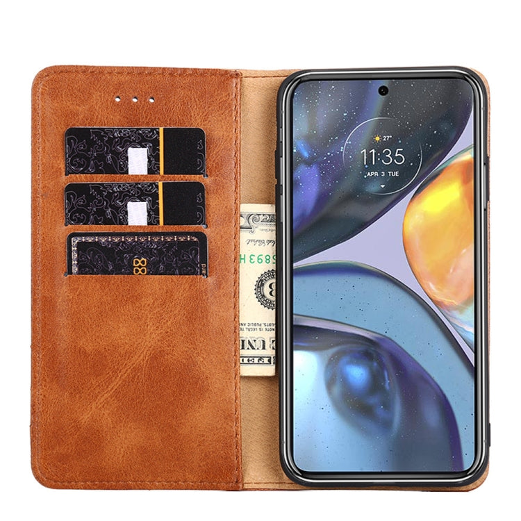 For OPPO K10x 5G Non-Magnetic Retro Texture Flip Leather Phone Case