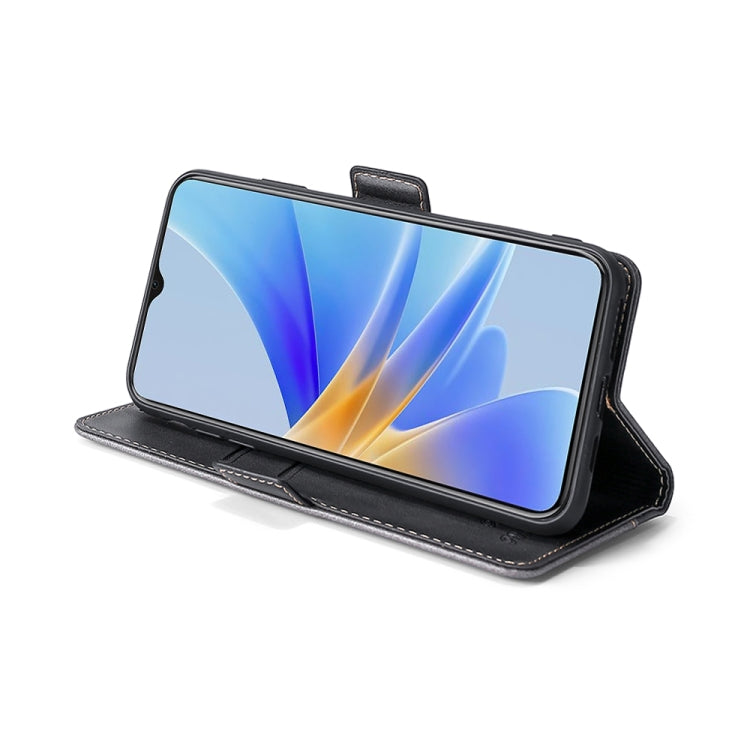 For vivo T1 Snapdragon 680/iQOO Z6 44W Contrast Color Side Buckle Leather Phone Case