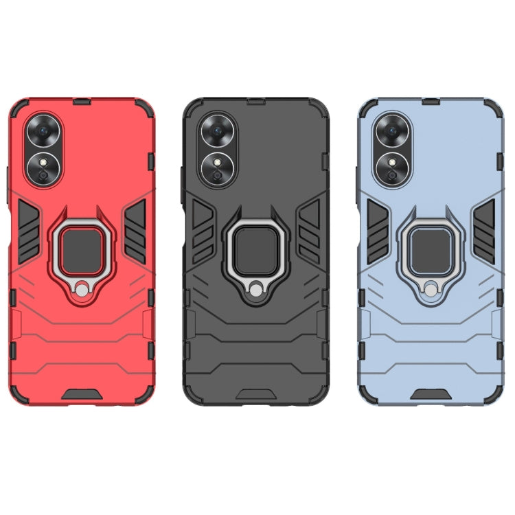 For OPPO A17 Magnetic Ring Holder PC + TPU Phone Case