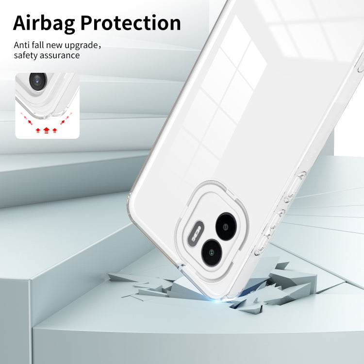 For Xiaomi Redmi A1 3 in 1 Clear TPU Color PC Frame Phone Case